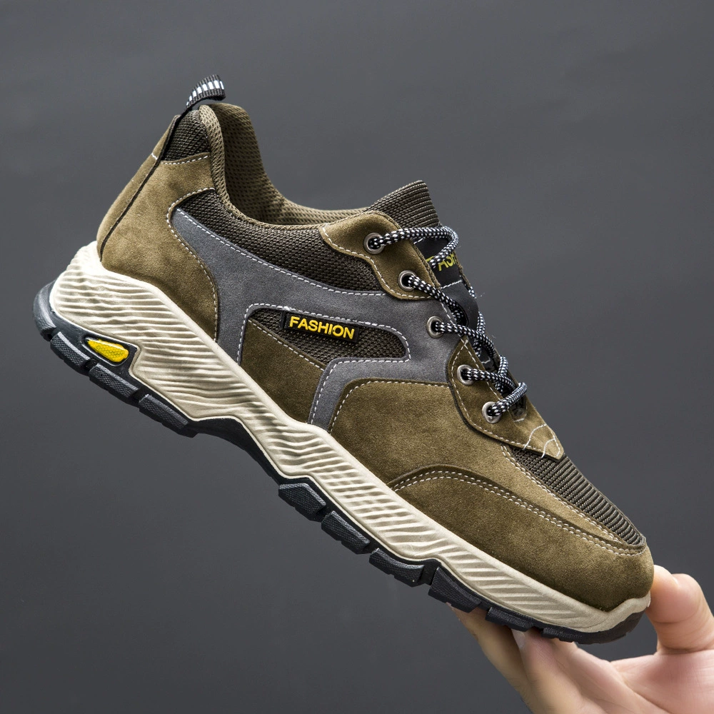 Новые мужские повседневные туфли для внешней торговли 2025 года, размер 47, с мягкой подошвой, универсальные уличные туфли, черные, нескользящие, для ходьбы, в корейском стиле