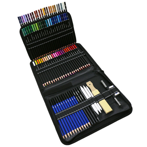 Factory Direct Sale Colorful 98-Piece Oil Pastel Drawing Set, Professional Color Pencil Set