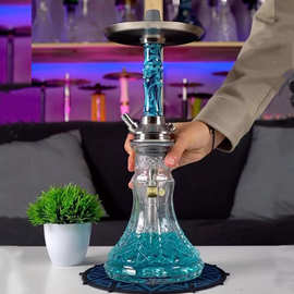 阿拉伯高端水烟壶 MOZE BREEZE TWO碳盘冒气中号壶 酒吧KTV水烟壶