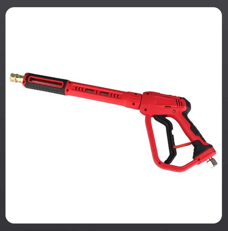 New Cross-Border High-Pressure Water Gun, Three-In-One Household Car Wash Tool, Gardening Cleaning Spray Gun with Copper Valve, Extended and Thickened
