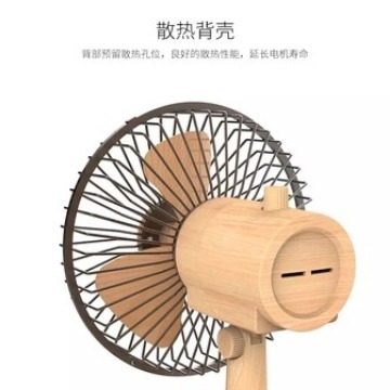 F27 ventilador de madera retro de escritorio ventilador de escritorio mecedor mini ventilador de madera creativo ventilador portátil
