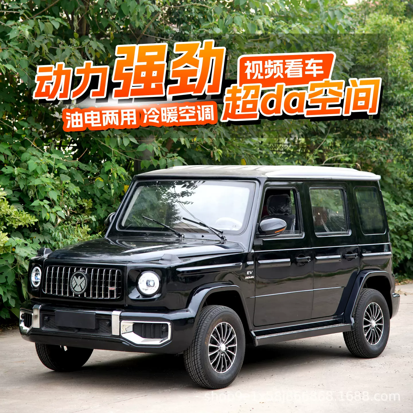 2025新款大G老头乐电动四轮车成年人油电两用女新能源家用代步车