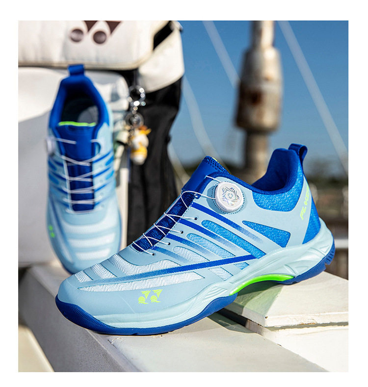 Giày thể thao cầu lông tennis chuyên nghiệp unisex siêu nhẹ thoáng khí chống trượt — 9212 Trăng Xanh, 9212 xanh nhạt, 9212 Đen Cam chi tiết 14