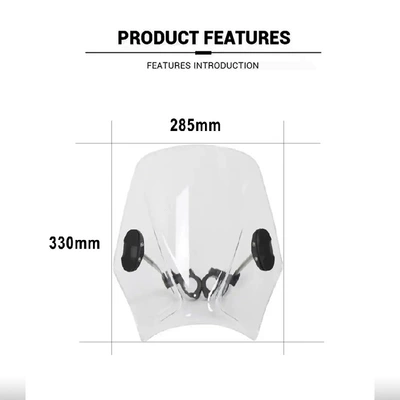 Modified Retro Windscreen, Motorcycle front windshield