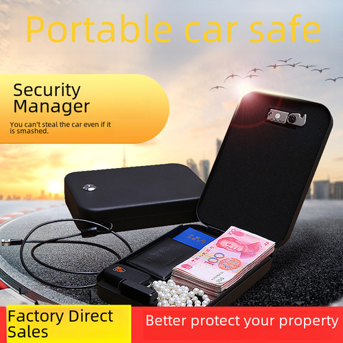 A disposable portable gun safe jewelry lockbox money car safe gun case