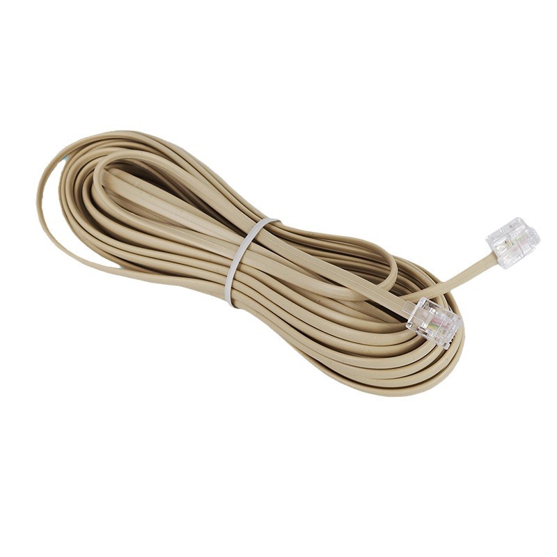 6P4C ��ɫ10�׵绰�� 4о�绰ֱ�� ��ͭ ���ʳ�����ɫ֧�ֶ�