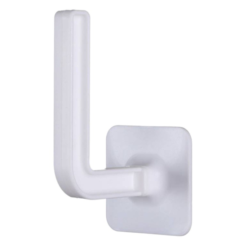 Gancho tipo L gancho pegajoso Puerta de plástico sin perforaciones ropa trasera ropa de cocina gancho fuerte adhesivo multifuncional sin costuras