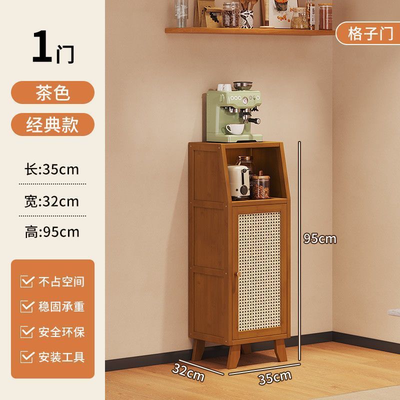 キッチンサイドボード、リビングルーム、わびさび風収納キャビネット、フロアキャビネット、コーヒーウォール、北欧風収納キャビネット、ティーキャビネット|undefined