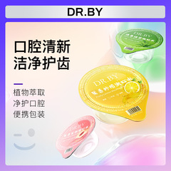 DR.BY Lemon Green Tea Mouthwash Disposable Gel Cup Fresh Breath Gum Care Portable Travel Size