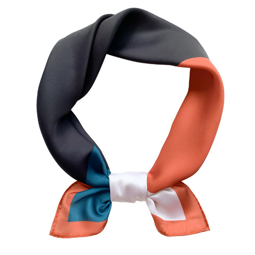 53cm Korean Spring Silk Scarf Wholesale Women Korean Fashion Multi-functional Neck Scarf Professional Versatile Small Square Scarf