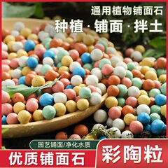 カラー陶粒顆粒花用下敷き花卉店の通気養花水培鉢植え店の石多肉栄養