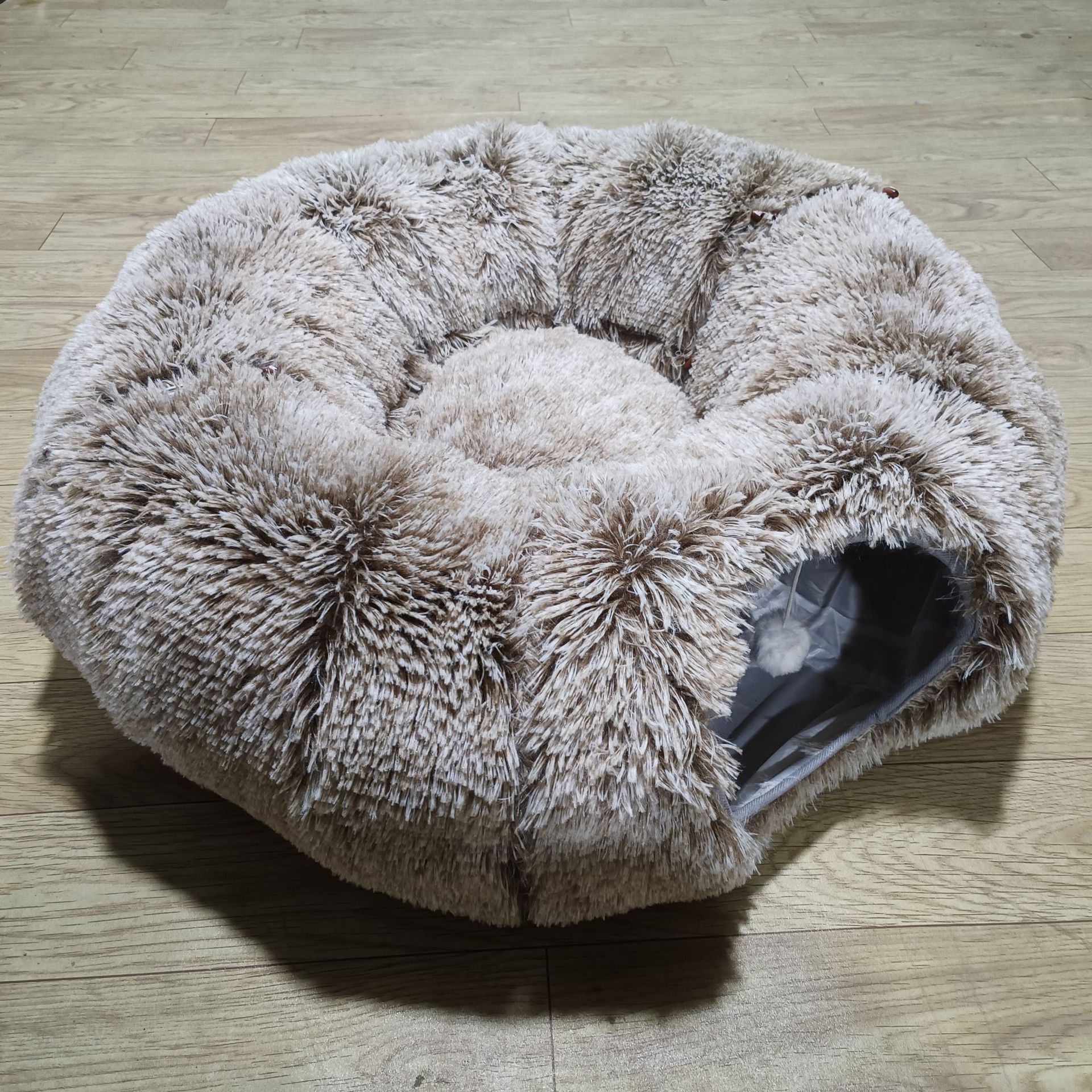 Invierno gato túnel felino calentamiento felino fel