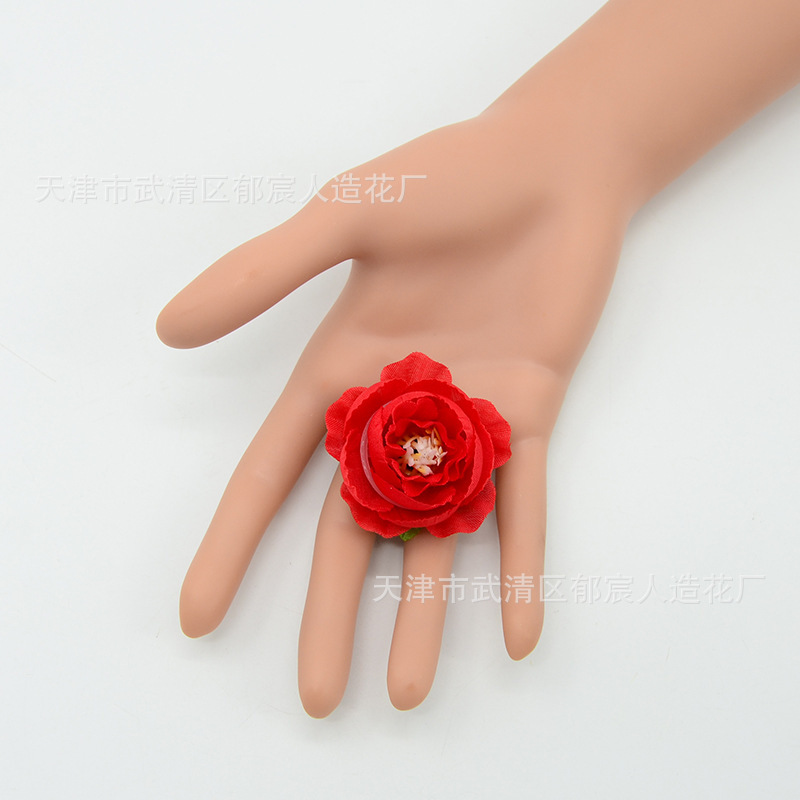 欧式小玫瑰茶苞仿真花玲珑牡丹小号材料包花盒配花少数民族头饰制|undefined