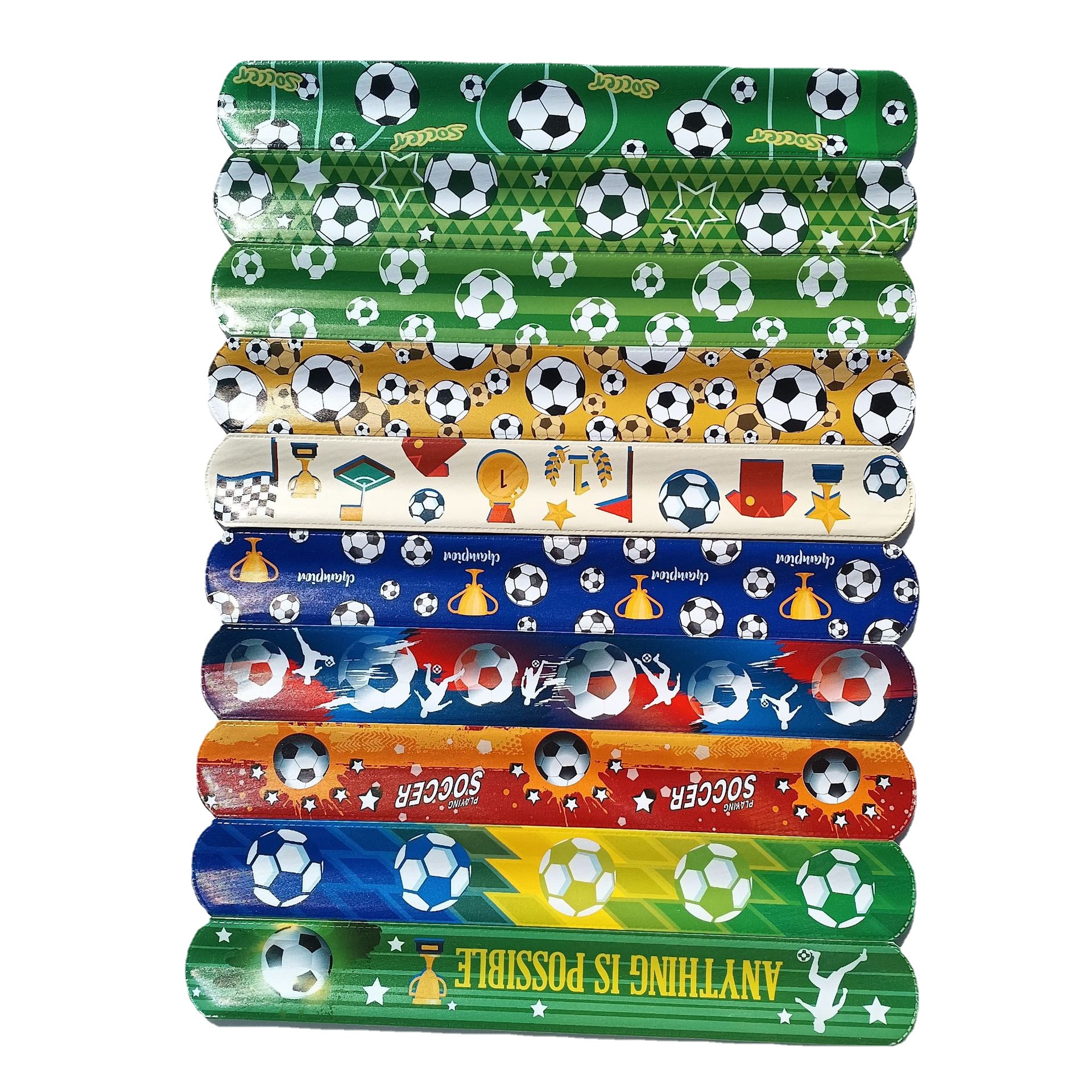 Fiesta temática de fútbol brazalete de collar de fútbol brazalete de decoración de fútbol deporte de fútbol brazalete de collar de fútbol