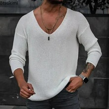 Y 76212 U-Neck Loose Fit Knit Top ���I��ᘿ��� �羳�W��