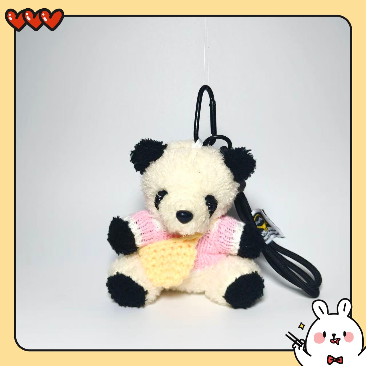 Colgante de peluche joyería panda lindos llavero llavero bolsos colgante regalo creativo dibujos animados