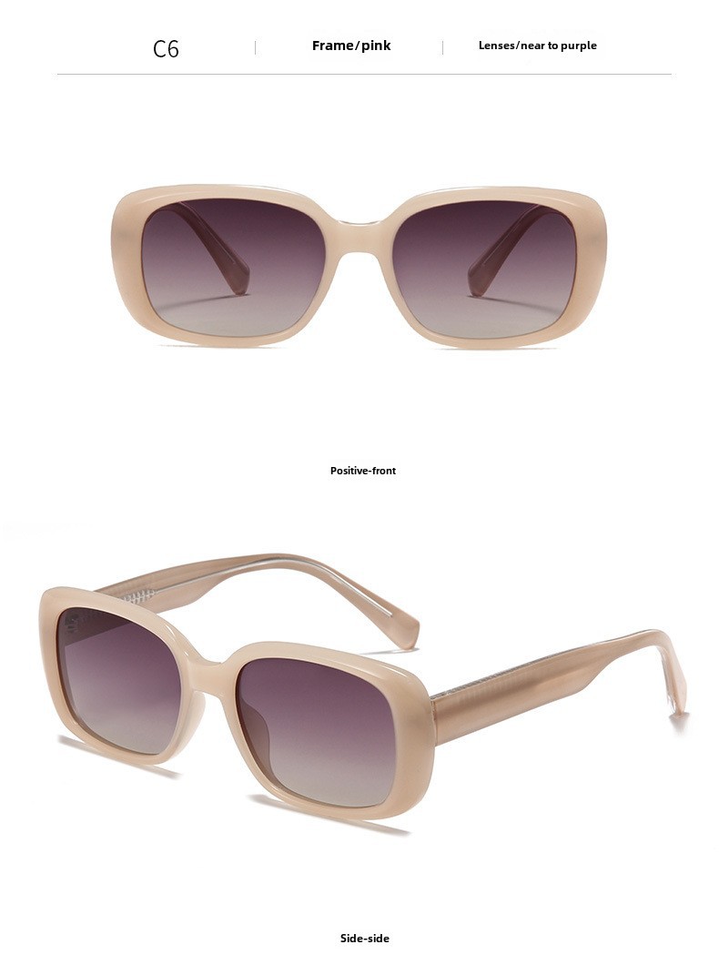 TR712 Rose's Story Yifei Polarized Sunglasses Women's Fashion Korean Cat's Eye Sunglasses_voghion.com