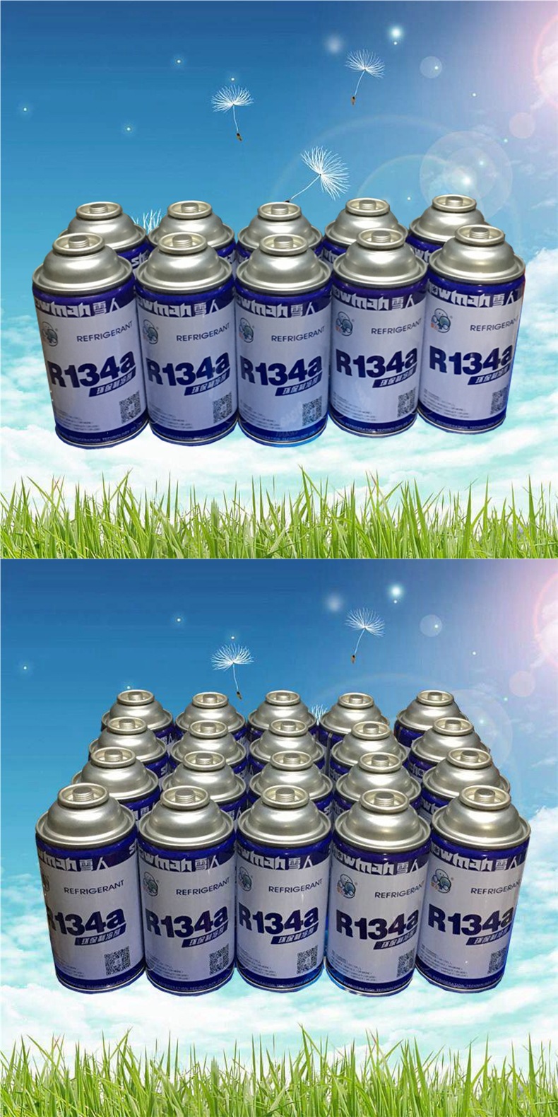 Snowman R134a Refrigerant R134A Car Air Conditioning Refrigerant Car Refrigerant 134a Freon Refrigerant Filling Kit