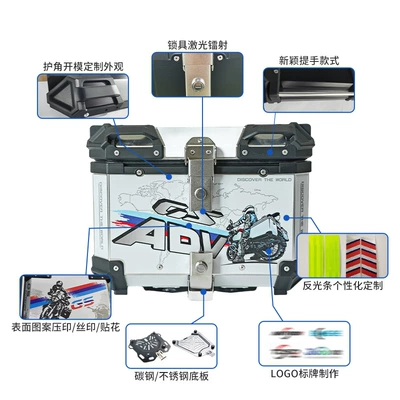 Box with Lock Quick Release, Motorcycle trunk