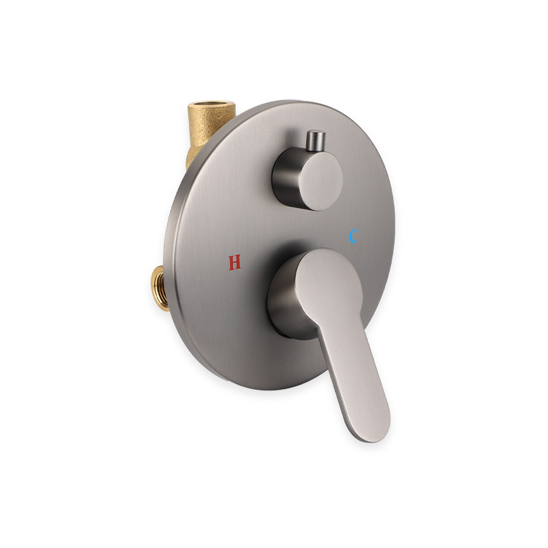 Oculta caja incrustada Válvula de mezcla de una sola función oculta traje de ducha caja incrustada tres funciones dos en tres