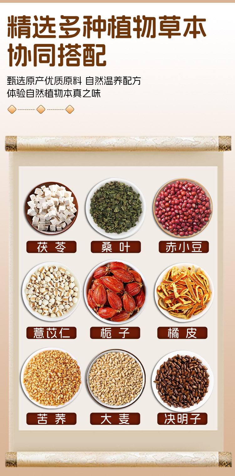 Sang Fu Tea Mulberry Leaf Poria Herbal Tea Bags 5g x 20 Sachets 100g Sugar Free Wellness Tea specifications