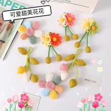 中国风布艺手工编织撞色花朵胸针饰品服饰鞋帽窗帘别针挂件辅料