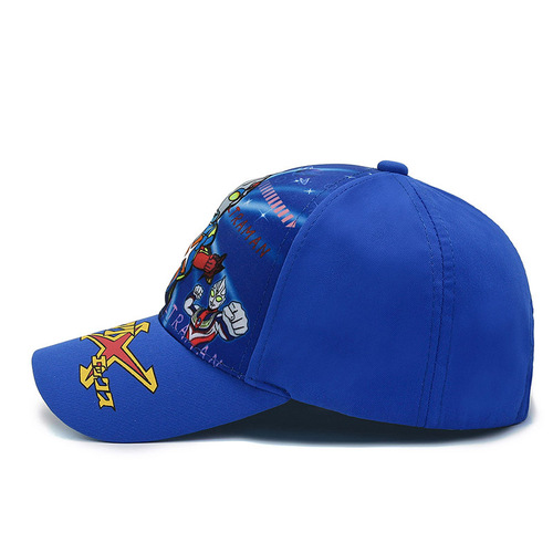 Children's cartoon cute baseball cap print Ultraman super cute sun hat outdoor activities versatile sunshade duckbill hat