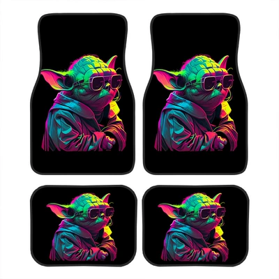 Avtomobil döşəmə paspasları — Four-Piece Set Stain-Resistant Floor Mats - dsn-foot-pad-69-3344cm-two-piece-set