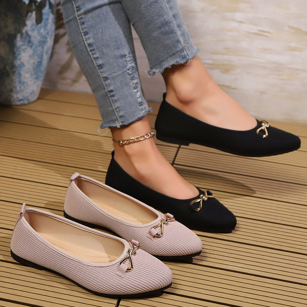 Трансграничный большой размер 2025 весна и осень новая европейская и американская мода остроконечные ножки