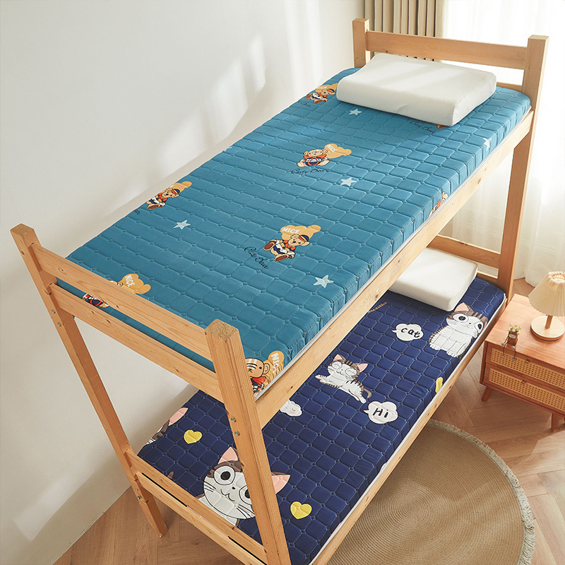 Student Dormitory Hard Cotton Mattress Upholstered Mattress Bedroom Upper and Lower Bed Mattress Folding Single Skin-Friendly Anti-Compression Mattress