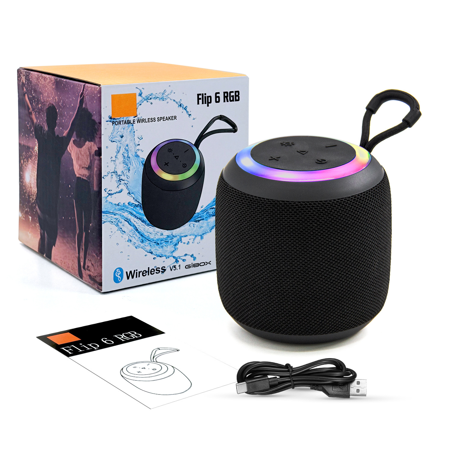 Nuevo altavoz Bluetooth portátil cilíndrico cordón deportivo al aire libre altavoz inalámbrico mini Bluetooth mini altavoz