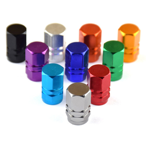 Aluminum alloy car valve cap car valve cap valve core tire personalized valve 4 pieces