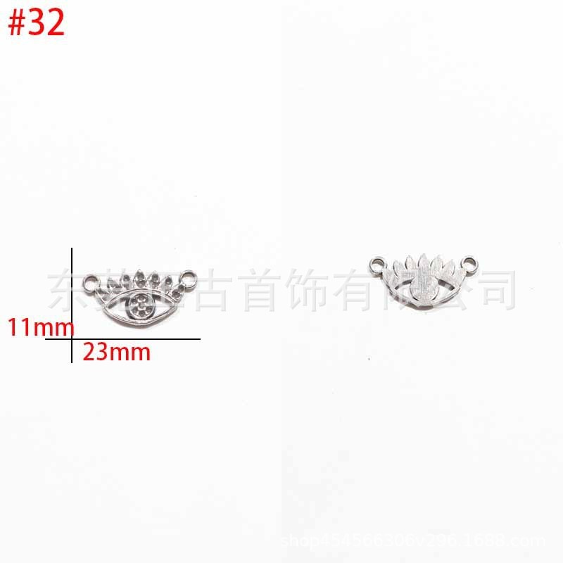クロスボーダー悪魔の目ペンダントステンレス鋼 diy アクセサリーネックレスキーホルダーペンダントアイドリップオイルアクセサリーメーカー|undefined
