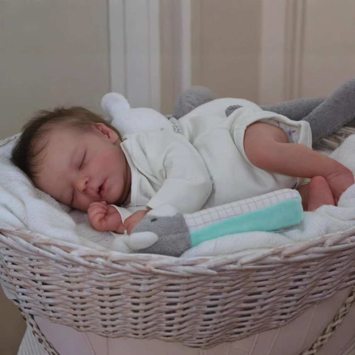 Muñeca de renacimiento de bebé de simulación Darren de 16 pulgadas