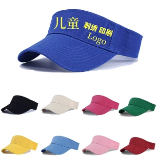 儿童空顶帽刺绣logo印字鸭舌帽棒球帽幼儿园活动防晒遮阳透气小童