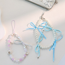 ins风夏日海螺串珠小众简约手机链ccd挂绳相机防丢绳挂件钥匙扣