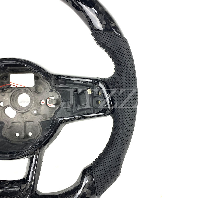 Suitable for Volkswagen MK7.5 Golf GTI7 LED carbon fiber car steering wheel modification vw golf 7