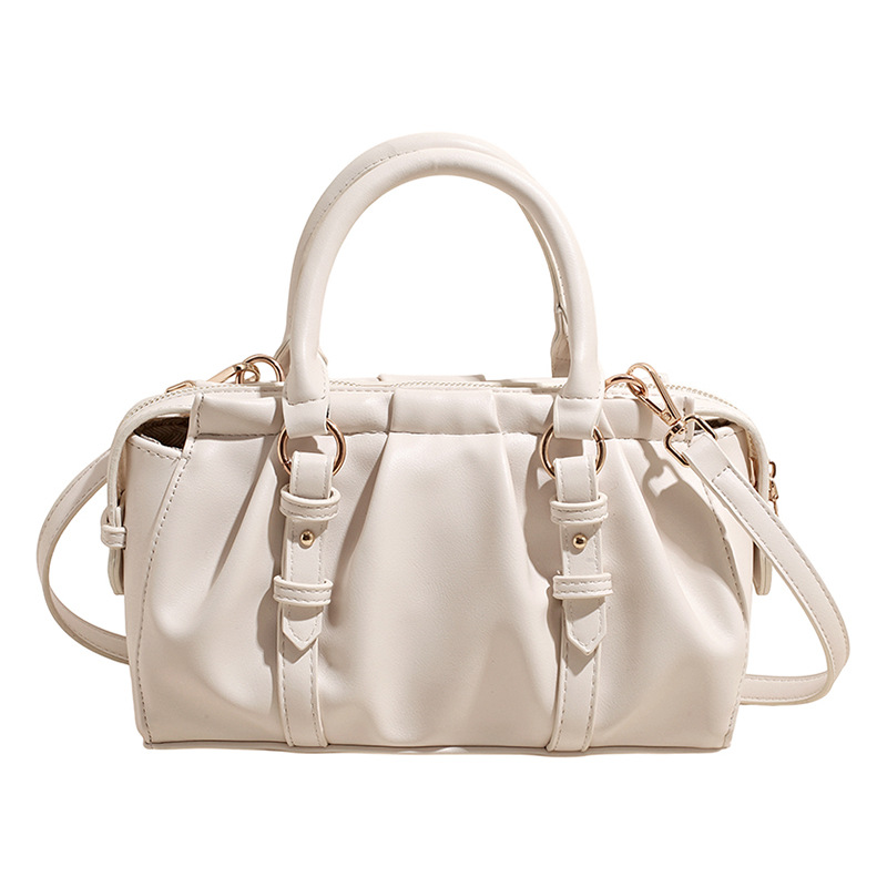 Nicho Zhong bolso de mano plegable Boston 2026 mujer nueva moda transfronteriza alta textura mochila de hombro