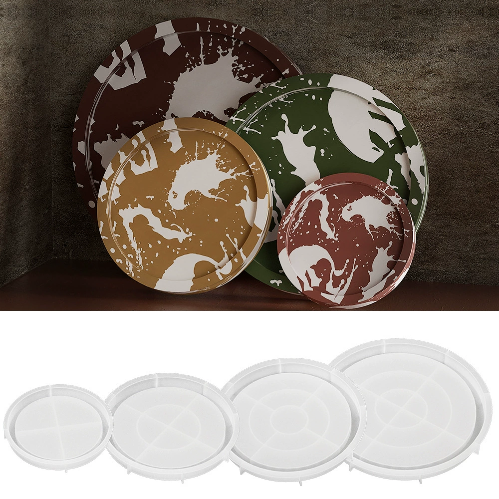 Round storage system, flowerpot, silicone mold, DIY