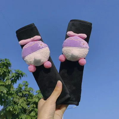 Car Seat Belt Shoulder Pad Sürətlər qutusu və əl tormozu başlıqları - purple-duck-small-butt-shoulder-pair-black-pair