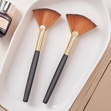 尼龙纤维扇形果酸刷软毛水疗脸部 美容院专用DIY精华刷单支化妆刷