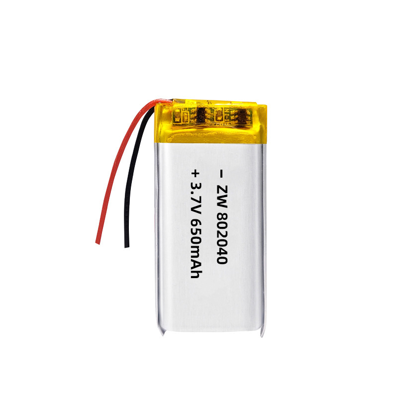 802040ポリマー650mah 3.7v電池美容補水器電池耐高温リチウム電池|undefined