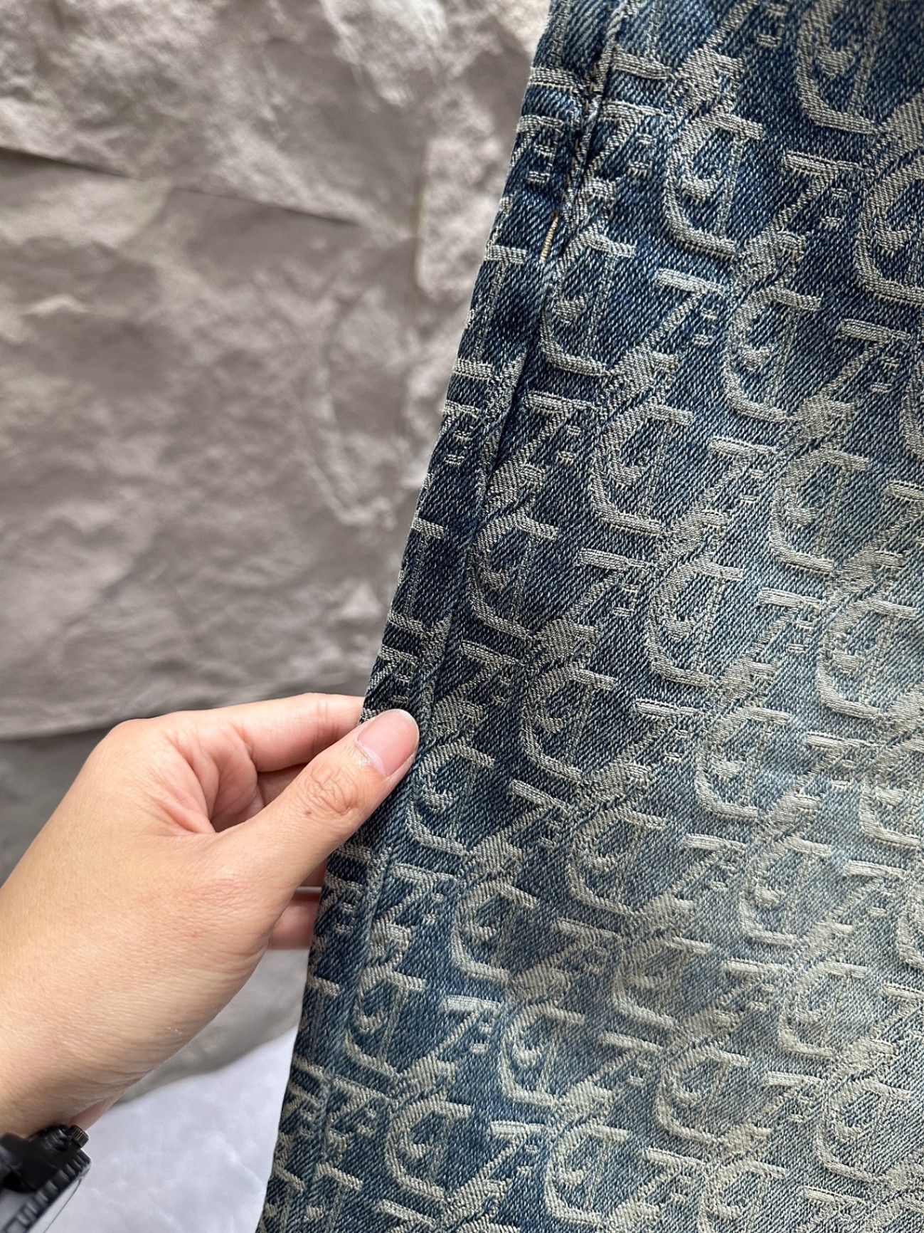 Men's Retro Jacquard Denim Shorts Summer Design Washed Five Point High Street Cool Stylish Athletic Pants_mkmklike.com