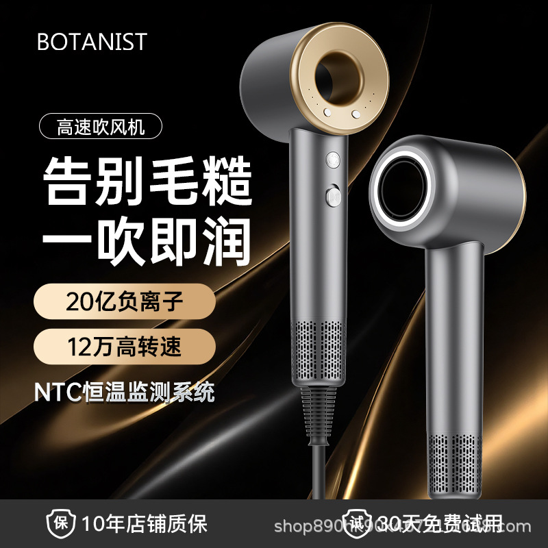 Cross-Border Hot-Selling Negative Ion Quick-Drying Hair Care High-Power Hair Dryer Portable Household High-Wind Constant Temperature High-Speed Hair Dryer