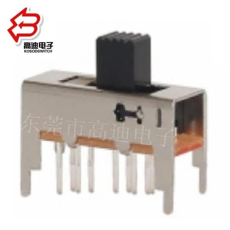 5档拨动开关5位双排12脚  5档滑动开关2P5T  五档拨动开关5位立式