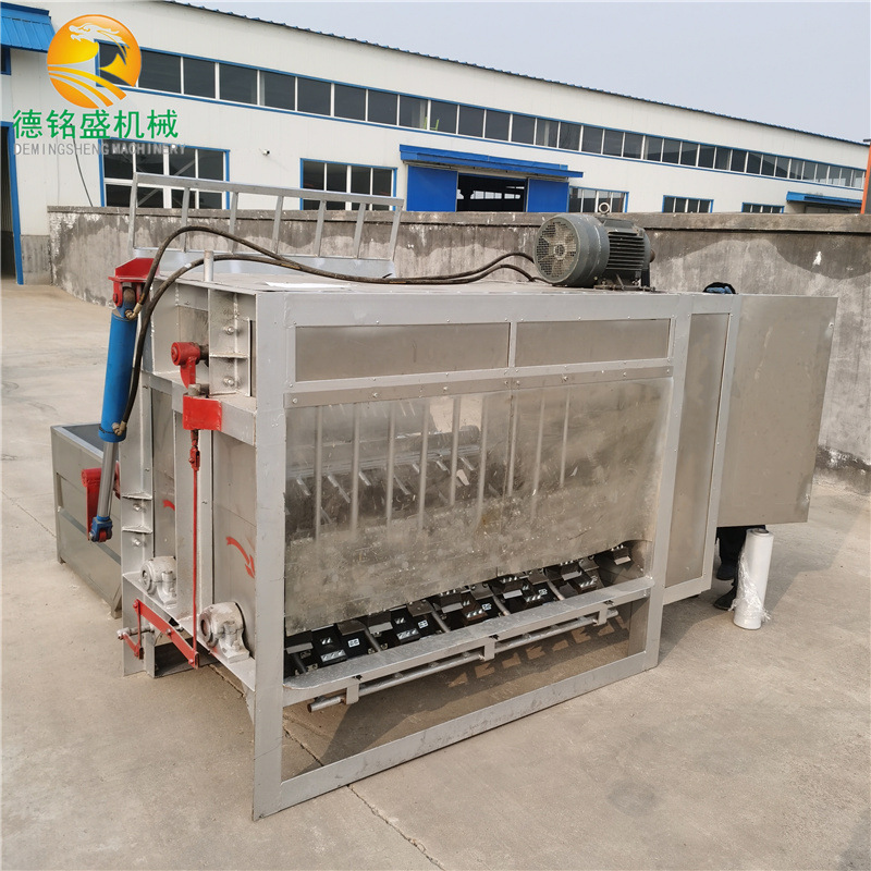 褪猪毛设备 整猪脱毛机厂家 捞耙式自动投料猪打毛机