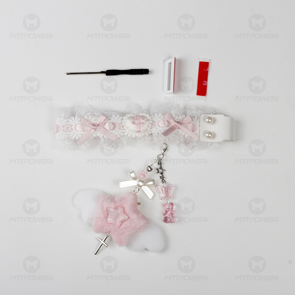 Caballos de teclado de encaje con hebilla teclado decorativo hecho a mano accesorios de teclado wootingATKDIY universal transfronterizo