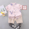 Summer clothing, cartoon cute set, children's summer shirt, 0-1-3 years, children's clothing