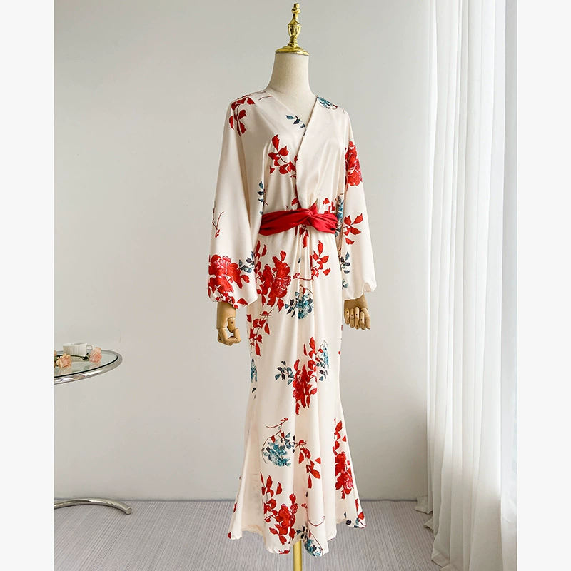 Новое свадебное утреннее платье в китайском стиле, Женская длинная винтажная Свадебная ночная рубашка с плотной талией, платье для невесты, весенне-летняя Пижама
