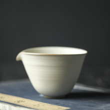 晴先生开片景德镇柴烧落灰可养公道杯薄瓷均杯断水利落茶器180cc